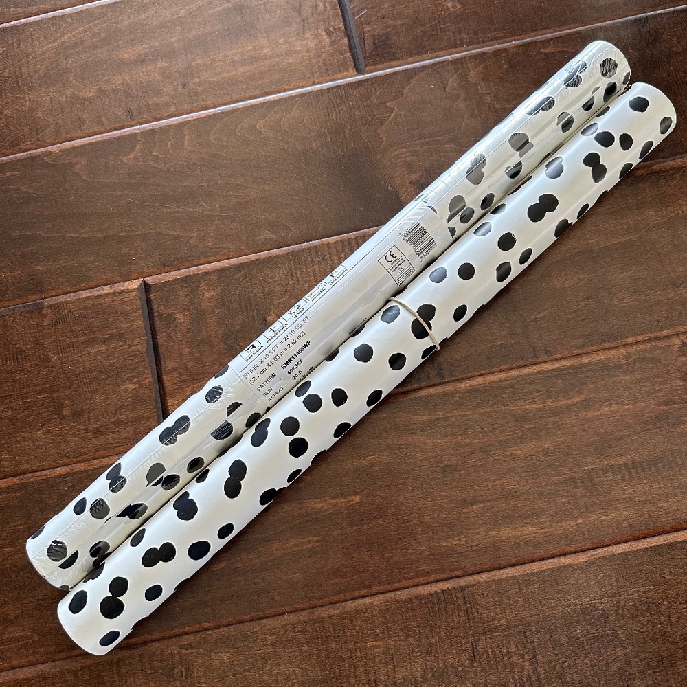 RoomMates Peel and Stick Black and White Confetti Wallpaper